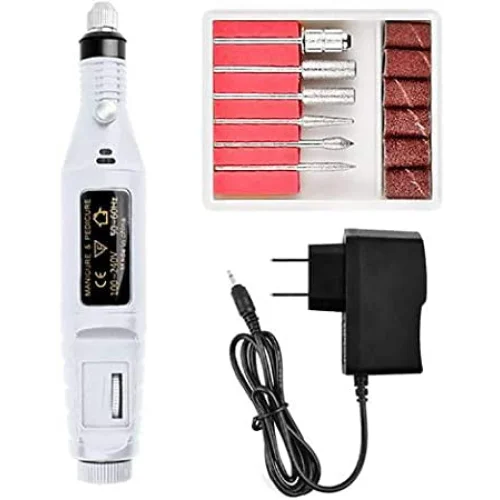 Nail Drill Pen mini polish nail Machine - White - Nail Drill
