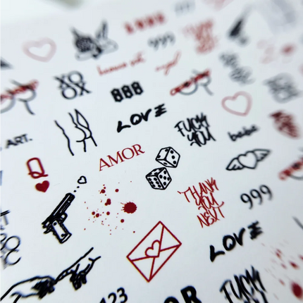 Nail Sticker - Sova Decor 123 - Nail Stickers