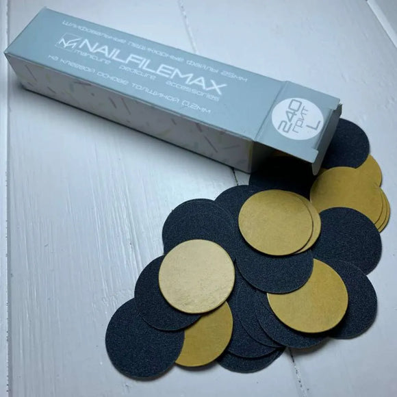 Einwegfeilen für Pediküre Disc Nailfilemax L 240 Körnung 100 Stück