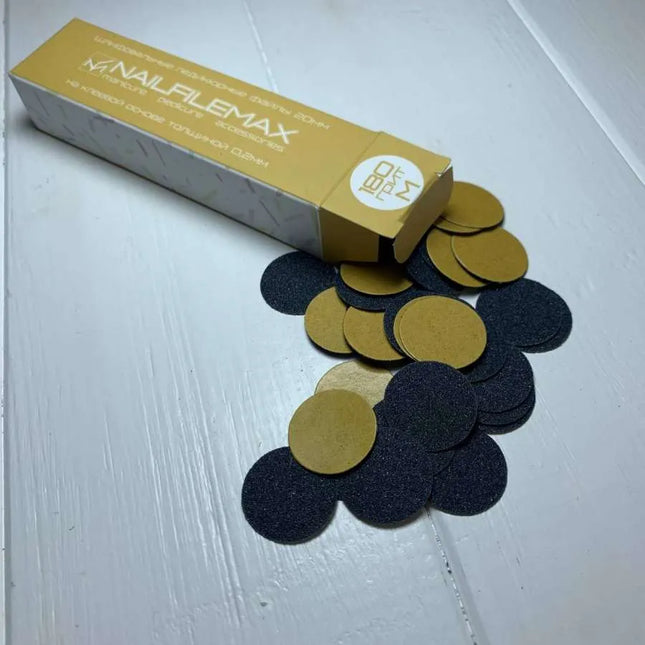Одноразовые пилочки для педикюра диск Nailfilemax M зернистость 180, 100 шт.