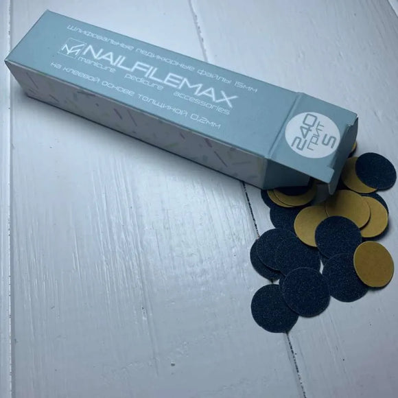 Einwegfeilen für Pediküre-Scheibe Nailfilemax S 240 Körnung 100 Stück