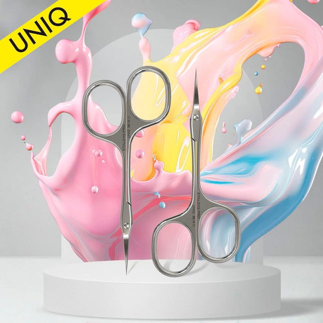 Professional cuticle scissors “Asymmetric” UNIQ 20 TYPE 4 - Cuticle Scissors