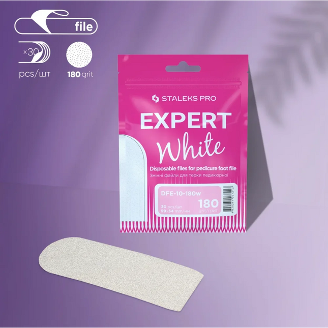 Refill pads for pedicure foot file Staleks Pro Expert 10 180 grit DFE-10-180w - Pedicure foot file