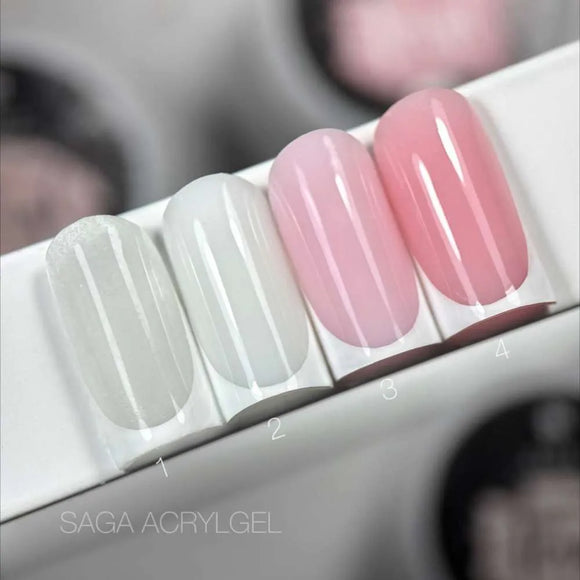 Saga Marmelade Gel-Lack Nr. 11 Grün mit weißen Flocken 9ml
