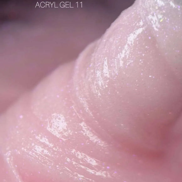 Saga Acryl Gel №11 М'який рожевий з блиском 13ml