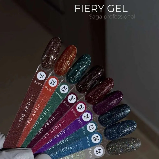 Saga Fiery Gel Polish №21 Chocolate 10ml