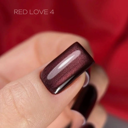 Saga Cat Eye Love Red №4 Красное вино 10ml