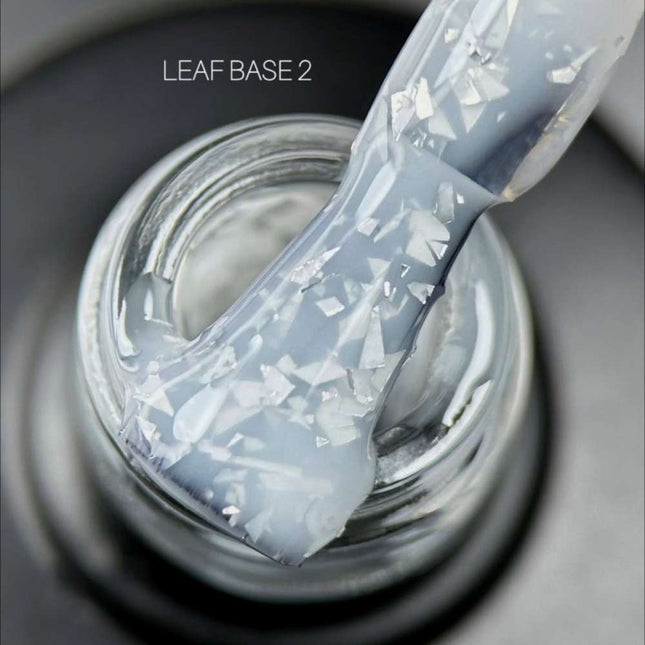 Saga Leaf Grundlack №02 Milch mit Silberfolie 9ml