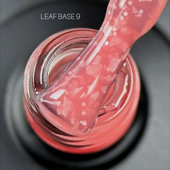 Saga Leaf Grundlack №09 Pfirsichrosa mit Silberfolie 9ml