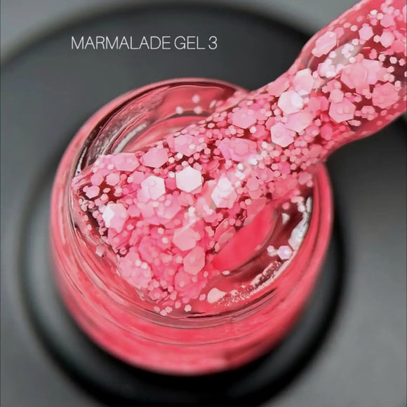 Saga Marmelade Gel-Lack №01 Chartreuse mit Flakes 9ml