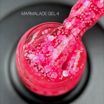 Saga Marmelade Gel-Lack №01 Chartreuse mit Flakes 9ml