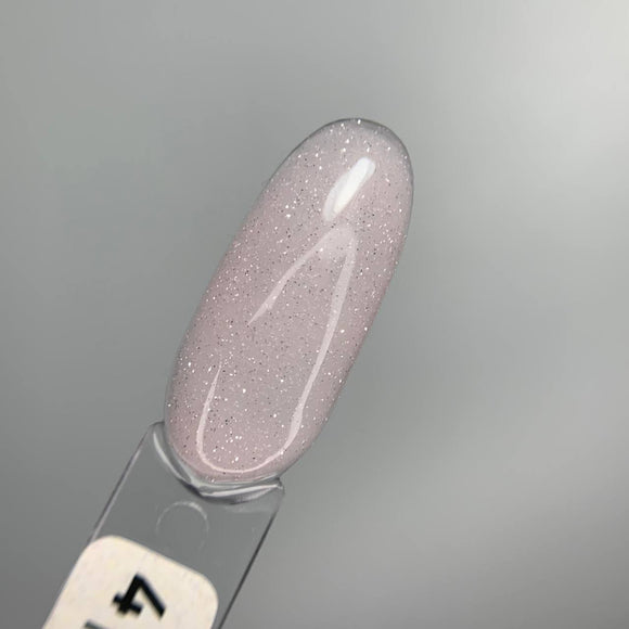 Saga Night Gel №1 Hellrosa mit feurigen Glitzern 15ml