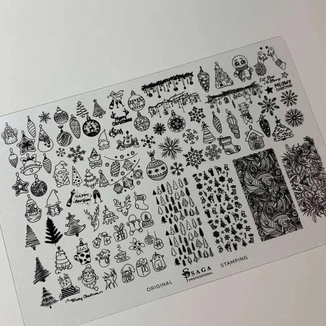 SAGA Stamping Пластина №14 Зима