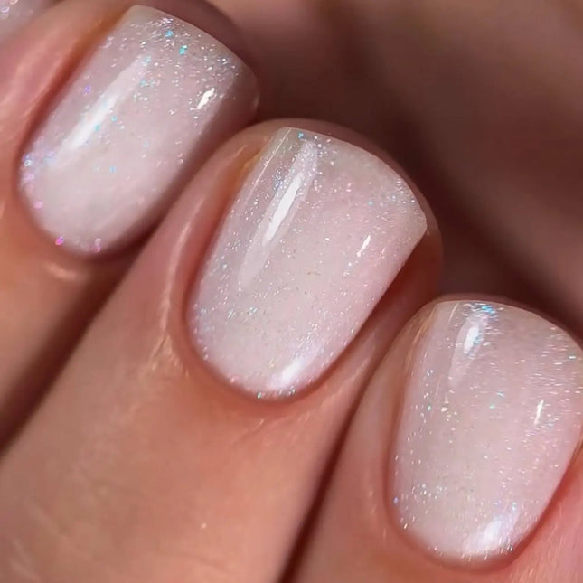Saga Shimmer Base Chameleon №7 Milky with shimmer 15ml