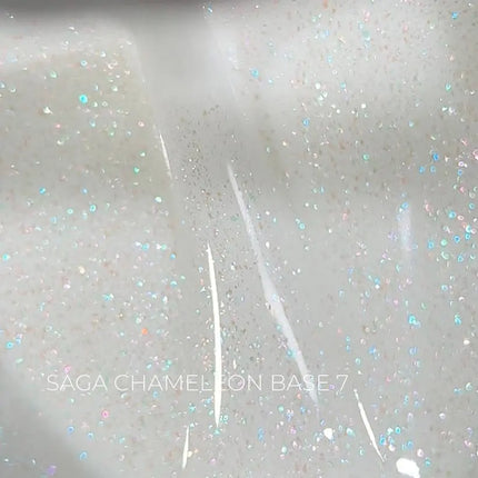 Saga Shimmer Grundlack Chameleon №7 Milky mit Schimmer 15ml