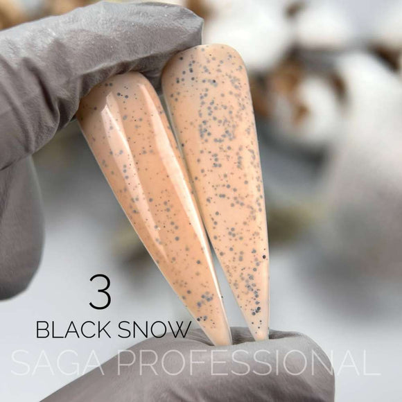 Saga Black Snow №2 Weiß mit schwarzen Krümeln 9ml