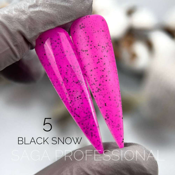 Saga Black Snow №5 Fuchsia mit schwarzen Krümeln 9ml