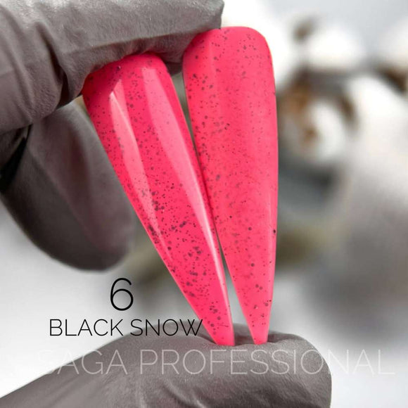 Saga Black Snow №6 Koralle mit schwarzen Krümeln 9ml