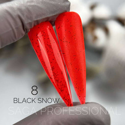 Saga Black Snow №6 Koralle mit schwarzen Krümeln 9ml