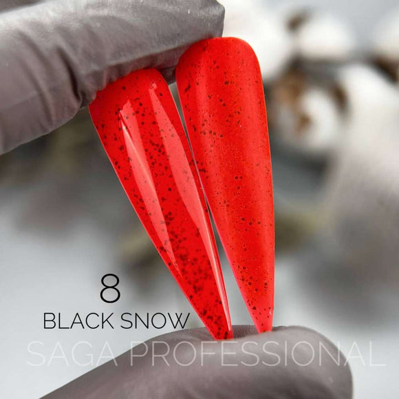 Saga Black Snow №6 Koralle mit schwarzen Krümeln 9ml