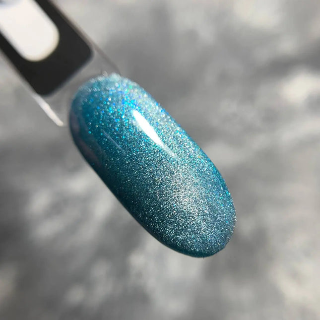 Saga Cat Eye Shine Nr. 06 Aqua mit blauem Glitzer 10ml