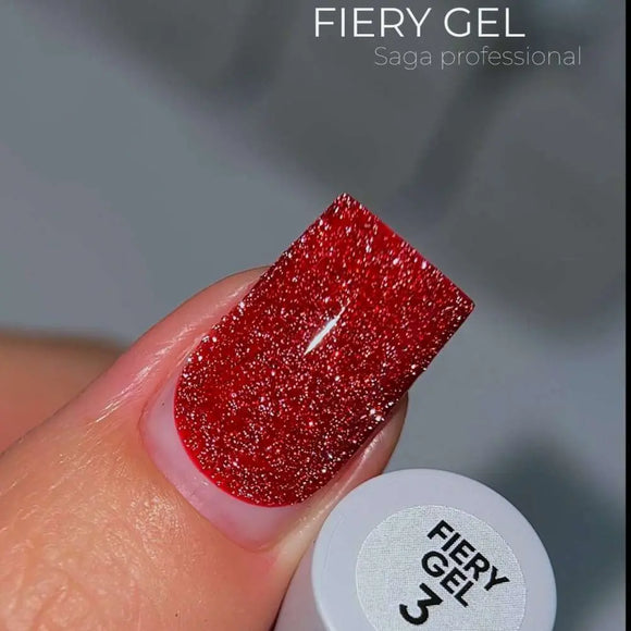 Saga Feuriger Gel-Nagellack Nr. 03 Rot 10ml