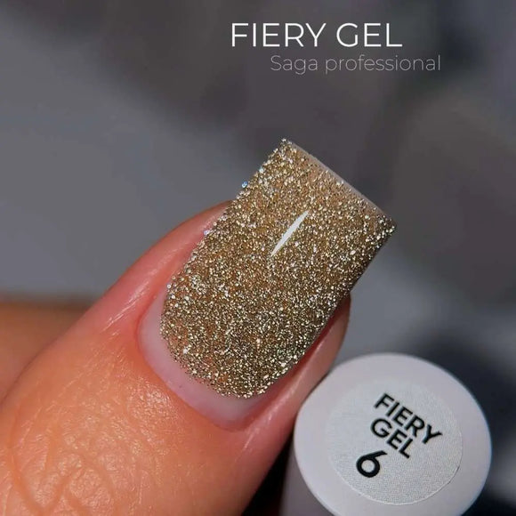 Saga Fiery Gel Polish №06 Sandgold 10ml