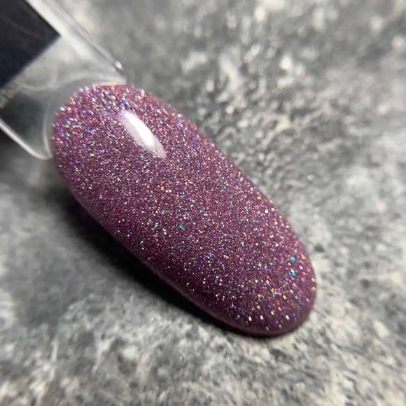 Saga Fiery Gel-Nagellack №14 Radiant Orchid mit Holographic-Glitzer 10ml