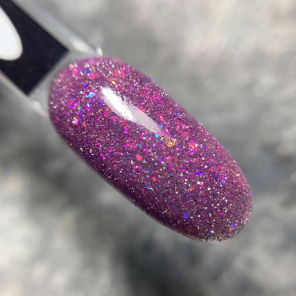 Saga Fiery Gel Polish №17 Orchideenlila mit Folie 10ml