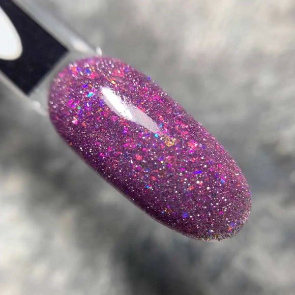 Saga Fiery Gel Polish №17 Orchideenlila mit Folie 10ml