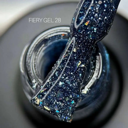 Saga Fiery Gel Polish №28 Azure mit Folie 10ml