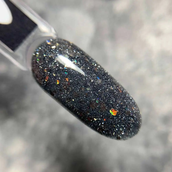 Saga Fiery Gel-Nagellack Nr. 29 Dunkelgrau mit Folie 9ml