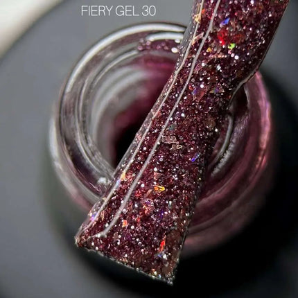 Saga Fiery Gel-Nagellack Nr. 30 Sangria mit Folie 9ml