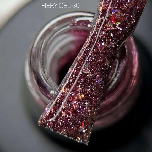 Saga Fiery Gel-Nagellack Nr. 30 Sangria mit Folie 9ml