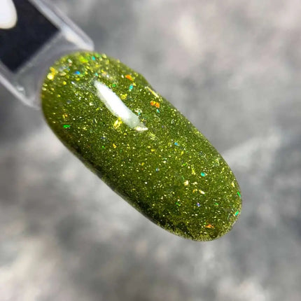 Saga Fiery Gel Polish №35 Peridot with foil 9ml