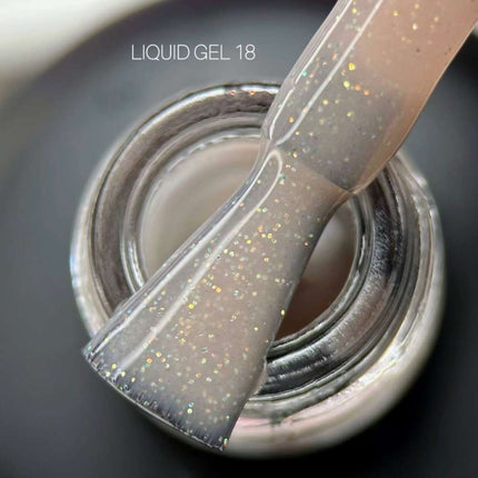 Saga Liquid Gel №18 Tiefbeige mit Schimmer 15ml