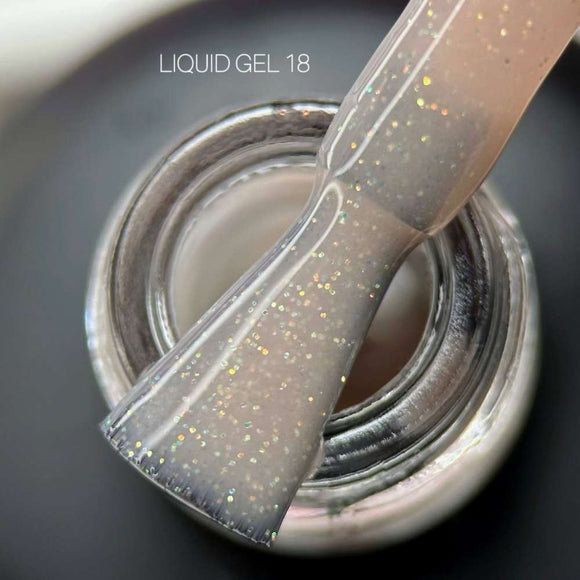 Saga Liquid Gel №18 Tiefbeige mit Schimmer 15ml