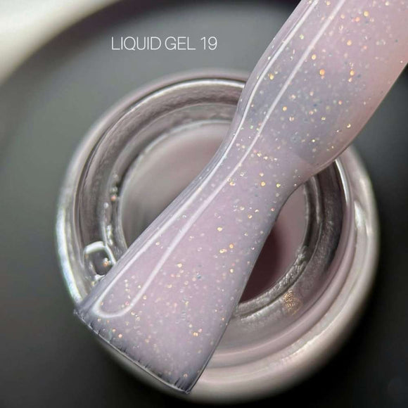Saga Liquid Gel №19 Blassrosa mit Schimmer 15ml