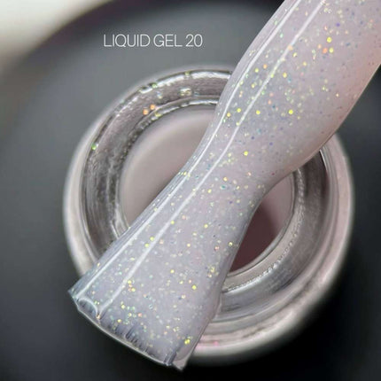Saga Liquid Gel №20 Milky pink mit Schimmer 15ml