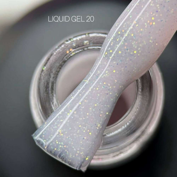 Saga Liquid Gel №20 Milky pink mit Schimmer 15ml