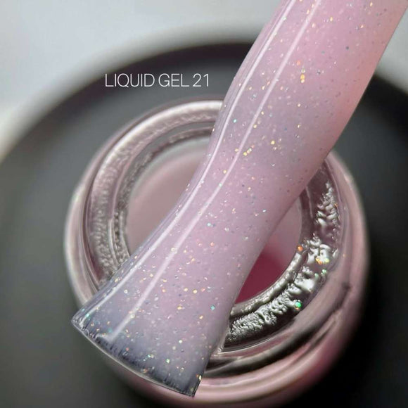 Saga Liquid Gel №21 Cold Pink mit Schimmer 15ml