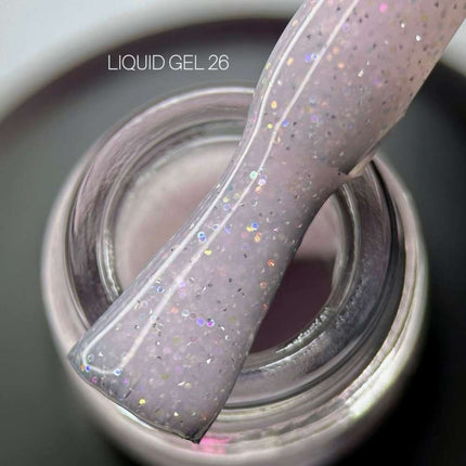 Saga Жидкий гель №18 Глубокий бежевый с шиммером 15ml