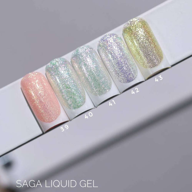 Saga Liquid Gel №39 Milky peach with small foil 15ml