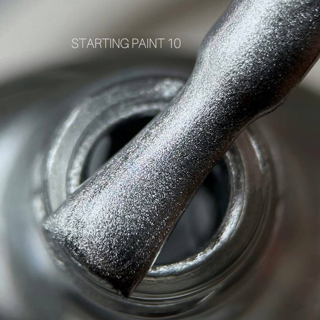 Stamping Farbe Nr. 10 Silber 8ml Saga Professional