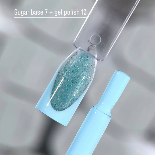 Saga Leaf Grundlack №01 Lebhaftes Blau mit Silberfolie 9ml