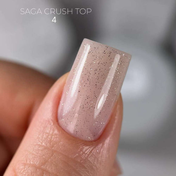 Saga Decklack Crush №04 mit silbernem kleinen Folienstück 10ml