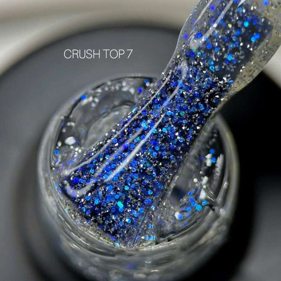 Saga Decklack Crush №07 mit blauen Chamäleon-Glitzereffekten 9ml