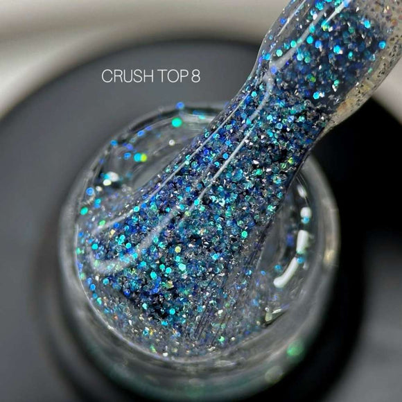 Saga Decklack Crush №08 mit aqua-chromglitzer 9ml