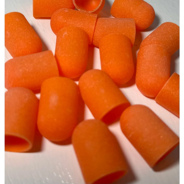 Sand cap 16*25mm Size L set 5pcs - Orange 150gr - Sanding caps