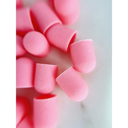 Sand cap 16*25mm Size L set 5pcs - Pink 180gr - Sanding caps